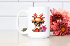 Great Dane with Reindeer Horns, High-Res PNG Product Image 2