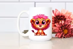 Colorful Baby Lion | Sublimation | Clipart. Product Image 2