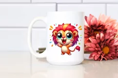 Smiling Baby Lion | Sublimation,Clipart Product Image 2