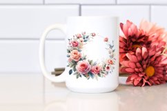Washed Watercolor Colorful Floral Frame | Sublimation | Product Image 2