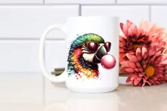 Bird Chewing Gum Sunglasses | Vibrant Quirky Artistic Product Image 2