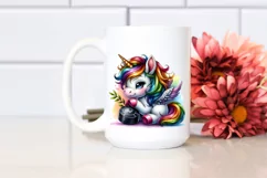 Colorful Puck Unicorn PNG Product Image 2