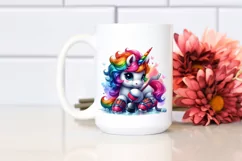Sporty Baby Unicorn PNG Product Image 2