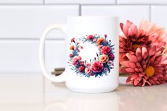 Vibrant Abstract Whreath | Sublimation Clipart Product Image 2