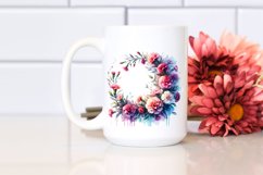 Vibrant Abstract Whreath | Sublimation Clipart Product Image 2