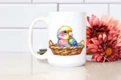 Smiling Baby Parrot Watercolor PNG Product Image 2