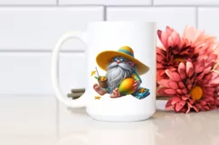 Digital Painting Gnome Beach Wear | Sublimation Clipart Product Image 2