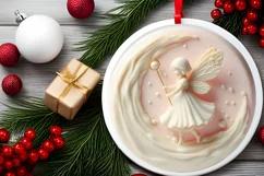 3D Marzipan Christmas Fairy Melting PNG Product Image 2