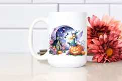 Vibrant Fairy Halloween Drawing | Clipart Product Image 2