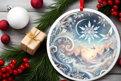 Round Christmass Ornament PNG Product Image 2
