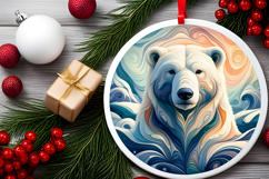 Round Christmass Ornament PNG Product Image 2