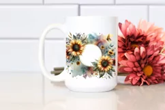 Sunflower Gold Watercolor Abstract | Clipart Product Image 2