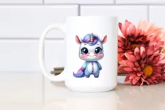 Funny Baby Face Unicorn PNG Product Image 2