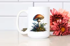 Magical Mushroom Watercolor Splash PNG Product Image 2