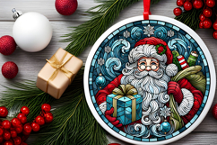 Round Christmass Ornament PNG Product Image 2
