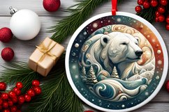 Round Christmas Ornament Sublimation|Clipart Product Image 2