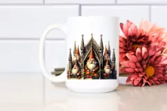 Detailed Watercolor Gothic Gnome Clipart Product Image 2