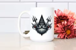Detailed Watercolor Gothic Gnome Clipart Product Image 2