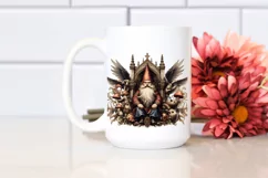 Detailed Watercolor Gothic Gnome Clipart Product Image 2