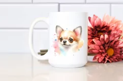 Cute Pastel Chihuahua Watercolor Product Image 2