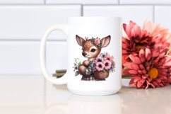 Detailed Baby Deer Watercolor Clipart Product Image 2