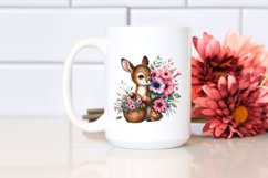 Detailed Baby Deer Watercolor Clipart Product Image 2