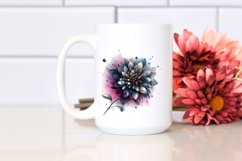 Shiny Chrysanthemum Watercolor Clipart Product Image 2