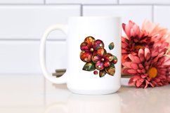 Wooden Impatiens Stained Clipart Product Image 2