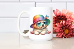 Colorful Baby Puppy | Clipart Product Image 2
