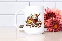 Watercolor Hot Buttered Rum Clipart Product Image 2