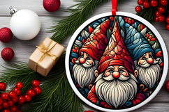 Round Christmass Ornament PNG Product Image 2