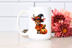 Cute Baby Elk Dressed for Halloween | Sublimation Clipart Product Image 2