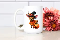 Cute Baby Elk Dressed for Halloween | Sublimation Clipart Product Image 2