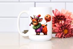 Cute Baby Elk Dressed for Halloween | Sublimation Clipart Product Image 2