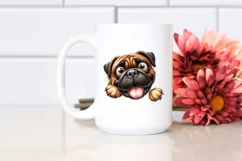 Crazy Bullmastiff with Popping Eyes | Sublimation | Clipart Product Image 2