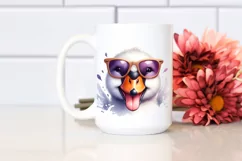 Funny Cute Swan with Sunglasses | Clipart Product Image 2