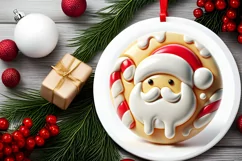Round Christmas Ornament Sublimation|Clipart Product Image 1