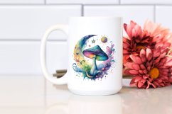 Magical Celestial Mushroom Watercolor Splash Product Image 2