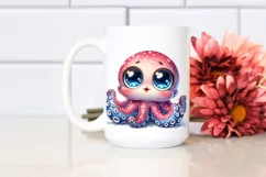 Baby Octopus and Rhino Collection | Sublimation Clipart Product Image 2