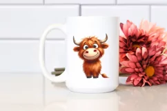 Funny Expressive Cow with Big Eyes PNG Product Image 2