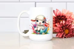 Colorful Baby Lamb in Pocket | Clipart Product Image 2