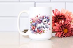 Pastel Unicorn Spring Petals Bubble Product Image 2