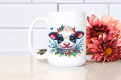Cute Baby Cow Cub | Sublimation | Clipart Product Image 2