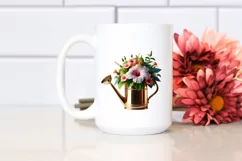 Glossy Watering Can Hibiscus Clipart Product Image 2