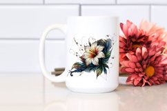 Abstract Wooden Morning Glory Clipart Product Image 2