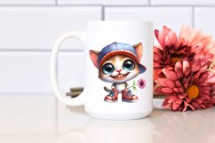 Funny Baby Cat with Large Sports Shoes | Clipart Product Image 2