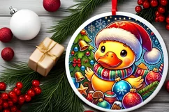 Round Christmas Ornament Sublimation|Clipart Product Image 1