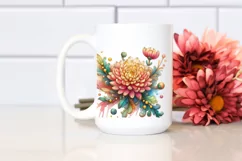 Detailed Vibrant Chrysanthemum PNG Product Image 2