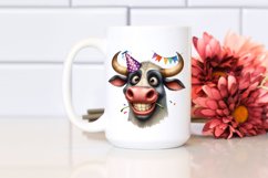 Contempt Bull Watercolor Clipart Product Image 2