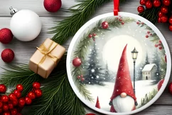 Watercolor Gnome Christmas PNG Product Image 2